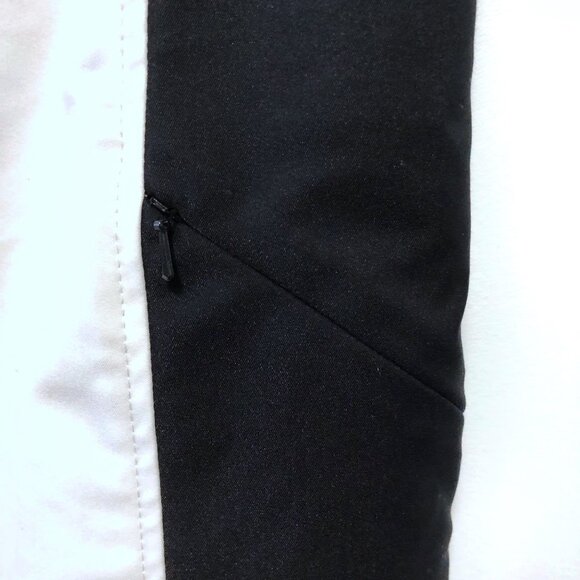 Etcetera Solid White Black Notch Neckline Sleeveless Lined Sheath Dress 2 - Picture 11 of 15